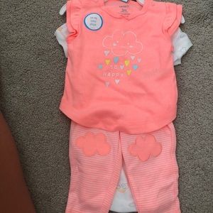 Carters baby girl set